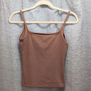 Joah Brown Tan Camisole Top